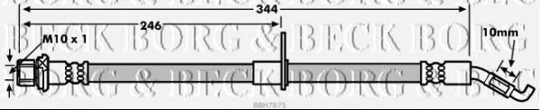 Тормозной шланг BORG & BECK BBH7875