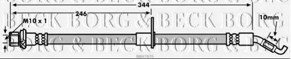 Тормозной шланг BORG & BECK BBH7876