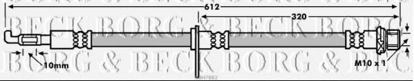 Тормозной шланг BORG & BECK BBH7882