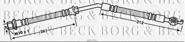 Тормозной шланг BORG & BECK BBH7891
