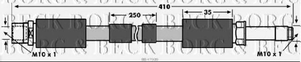 Тормозной шланг BORG & BECK BBH7909