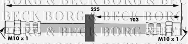 Тормозной шланг BORG & BECK BBH6025