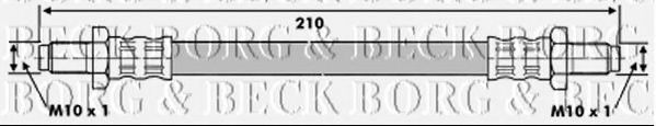Тормозной шланг BORG & BECK BBH6074