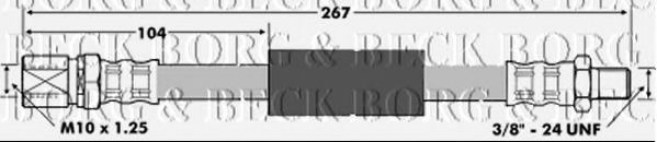 Тормозной шланг BORG & BECK BBH6117