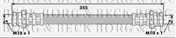 Тормозной шланг BORG & BECK BBH6333