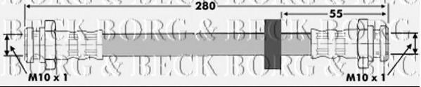 Тормозной шланг BORG & BECK BBH6365