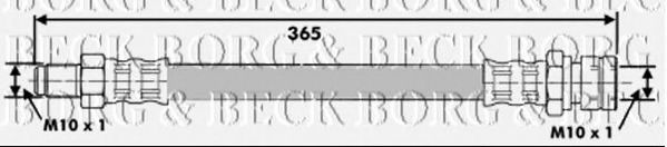 Тормозной шланг BORG & BECK BBH6411