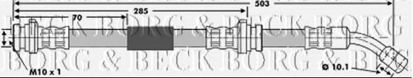 Тормозной шланг BORG & BECK BBH6586