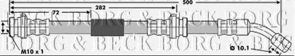 Тормозной шланг BORG & BECK BBH6587