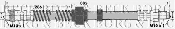 Тормозной шланг BORG & BECK BBH6643