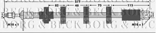 Тормозной шланг BORG & BECK BBH6684