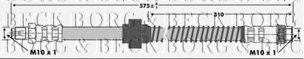 Тормозной шланг BORG & BECK BBH6745