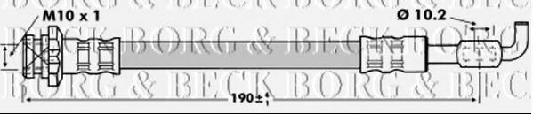 Тормозной шланг BORG & BECK BBH6757
