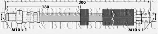 Тормозной шланг BORG & BECK BBH6764