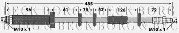 Тормозной шланг BORG & BECK BBH6773