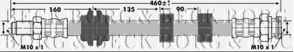 Тормозной шланг BORG & BECK BBH6778