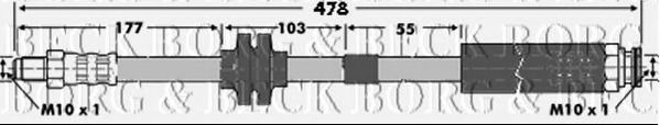 Тормозной шланг BORG & BECK BBH6779