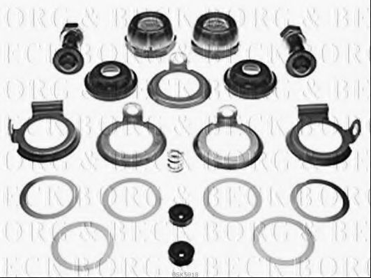 Ремкомплект, подвеска колеса SPIDAN 44570