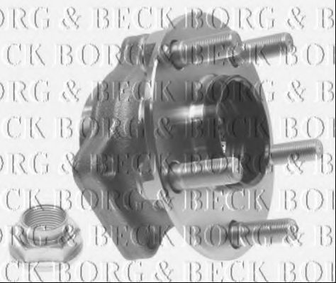 Комплект подшипника ступицы колеса BORG & BECK BWK1194