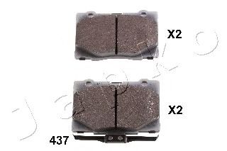 Комплект тормозных колодок, дисковый тормоз JAPKO 50437