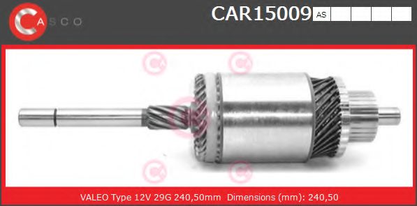 Якорь, стартер CASCO CAR15009AS