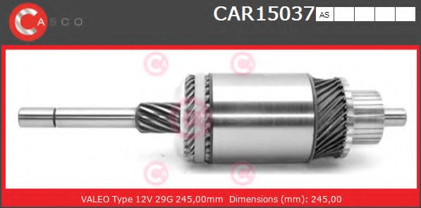 Якорь, стартер CASCO CAR15037AS