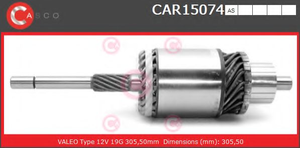 Якорь, стартер CASCO CAR15074AS