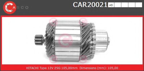 Якорь, стартер CASCO CAR20021AS