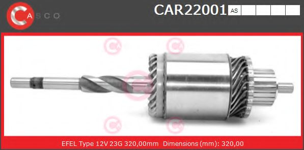Якорь, стартер CASCO CAR22001AS