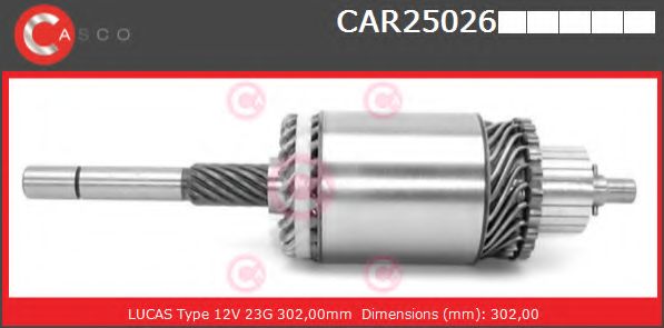 Якорь, стартер CASCO CAR25026PS