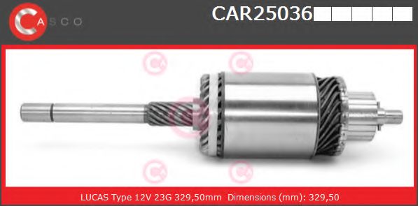 Якорь, стартер CASCO CAR25036PS