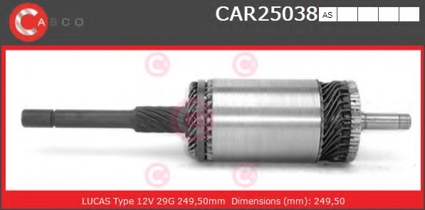 Якорь, стартер CASCO CAR25038AS