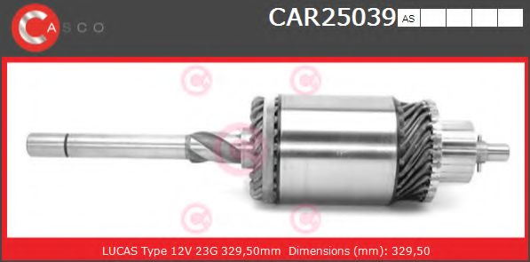 Якорь, стартер CASCO CAR25039AS