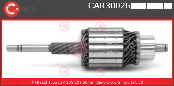 Якорь, стартер CASCO CAR30026PS
