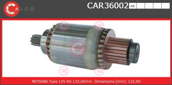 Якорь, стартер CASCO CAR36002AS