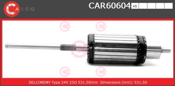 Якорь, стартер CASCO CAR60604AS
