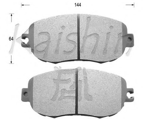 Комплект тормозных колодок, дисковый тормоз KAISHIN D2129