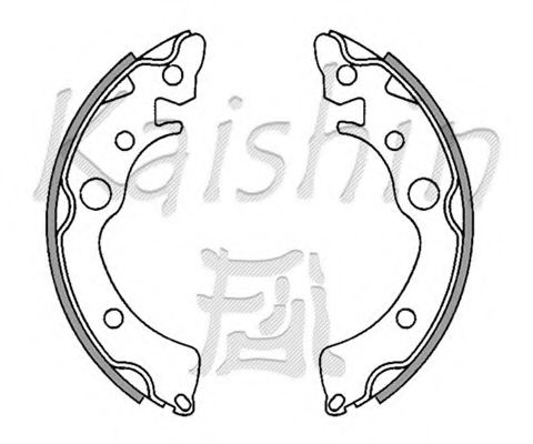 Комплект тормозных колодок KAISHIN K5518