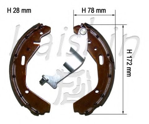 Комплект тормозных колодок KAISHIN K9977
