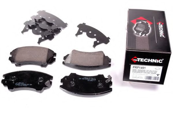 Комплект тормозных колодок, дисковый тормоз PROTECHNIC PRP1491