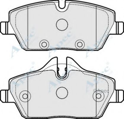 Комплект тормозных колодок, дисковый тормоз APEC braking PAD1758