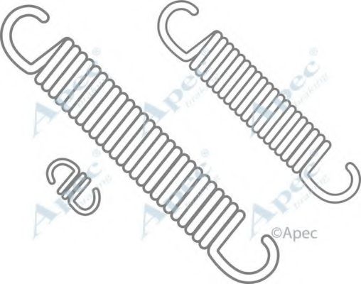 Комплектующие, тормозная колодка APEC braking KIT609