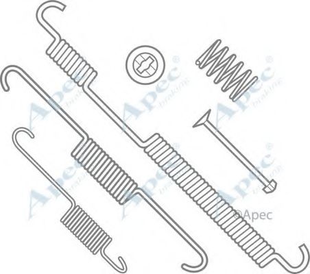 Комплектующие, тормозная колодка APEC braking KIT788