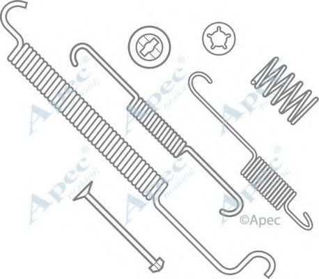 Комплектующие, тормозная колодка APEC braking KIT789