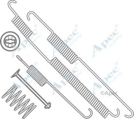 Комплектующие, тормозная колодка APEC braking KIT795