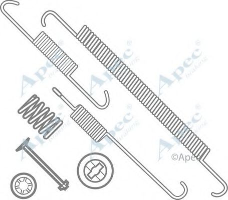 Комплектующие, тормозная колодка APEC braking KIT792