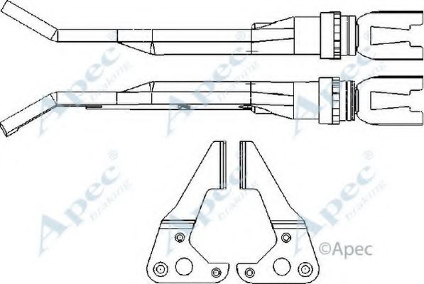 Система тяг и рычагов, тормозная система APEC braking ADB3024