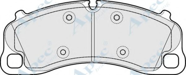 Комплект тормозных колодок, дисковый тормоз APEC braking PAD2021