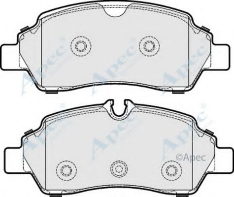 Комплект тормозных колодок, дисковый тормоз APEC braking PAD2034