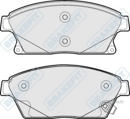 Комплект тормозных колодок, дисковый тормоз APEC braking PD3268